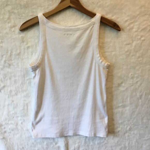Loft White Classic Rib Tank Top - Picture 5 of 7
